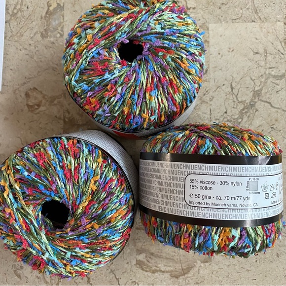 Muench Oceana Yarn Italy Multi Color 50 grams New Color 4802 - Picture 1 of 5